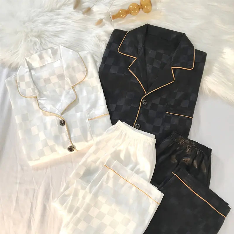Levant Couple Luxury Silk Pajamas Sets