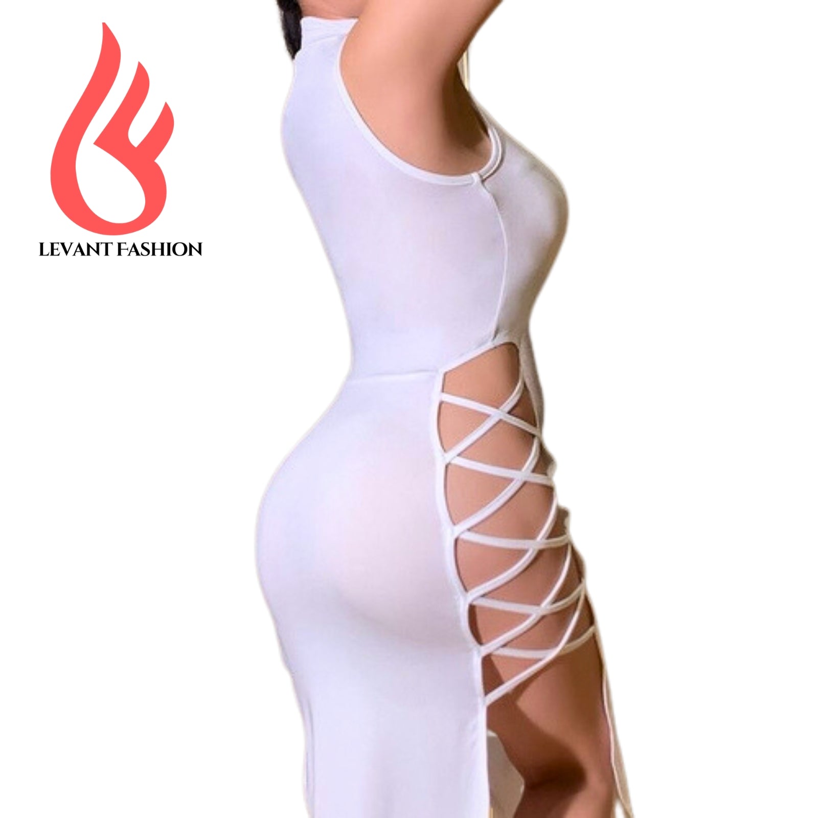 Sexy Black Sleeveless Bandage Dress