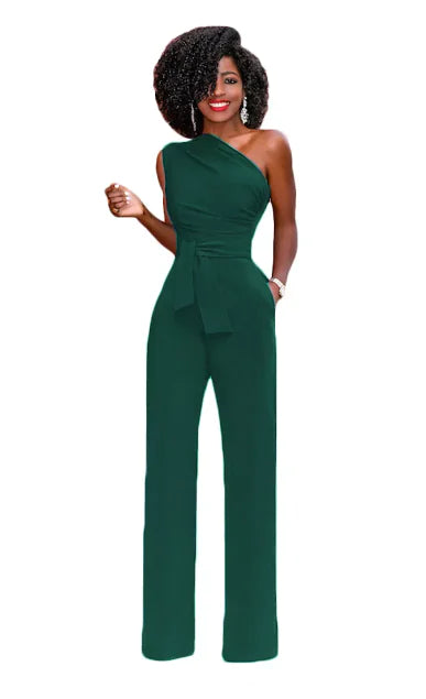 Levant One Shoulder Rompers