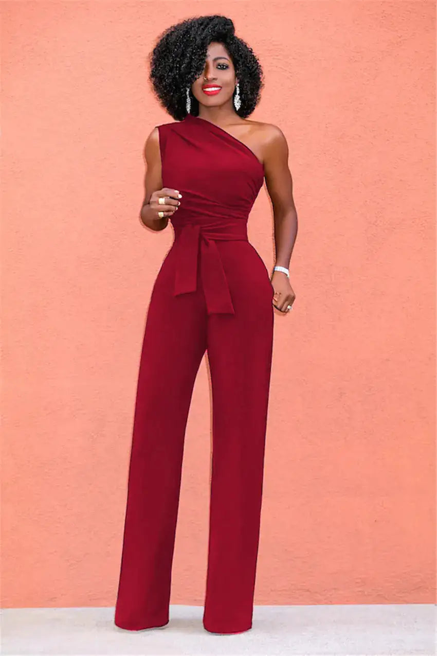 Levant One Shoulder Rompers