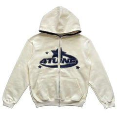 Levant 4Tune Zip Star Print Retro Zip Hoodie