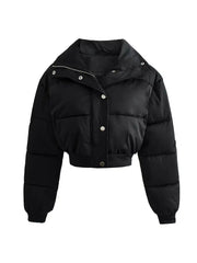 Levant Elegant Cropped Puffer Jackets Women