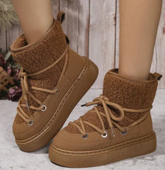 Levant Fashion Lace-up Snow Boots