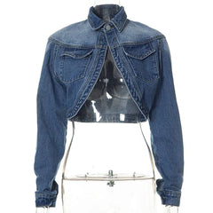 Levant Cropped Denim Jacket Women