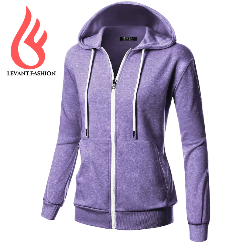 Levant GIVON Basic Lightweight Zip Up Hoodie