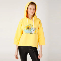 Levant Biggdesign Nature Women Hoodie Sweatshirt Yellow