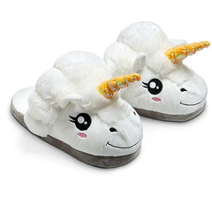 Levant Unicorn Plush Slippers with LED Light: Winter Indoor Warm Shoes