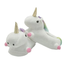 Levant Unicorn Plush Slippers with LED Light: Winter Indoor Warm Shoes