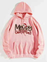 Levant Essentials Christmas Graphic Drawstring Hoodie