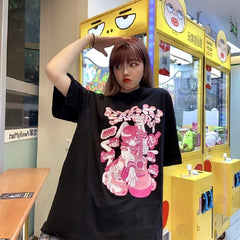 Levant Short Sleeve Oversized Anime T-shirts