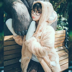 Levant Kawaii Ears Furry Hoodie