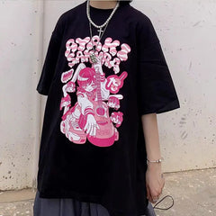 Levant Short Sleeve Oversized Anime T-shirts