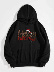 Levant Essentials Christmas Graphic Drawstring Hoodie