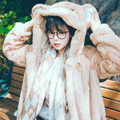 Levant Kawaii Ears Furry Hoodie