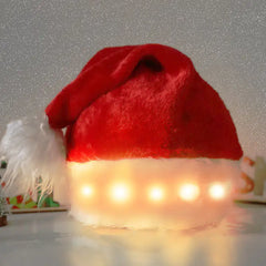 Levant Christmas Hat LED Light Plush Children's Adult Christmas Decorations Christma