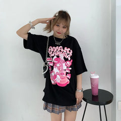 Levant Short Sleeve Oversized Anime T-shirts