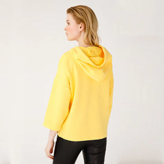 Levant Biggdesign Nature Women Hoodie Sweatshirt Yellow