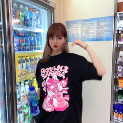 Levant Short Sleeve Oversized Anime T-shirts