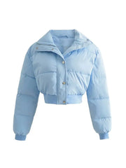 Levant Elegant Cropped Puffer Jackets Women