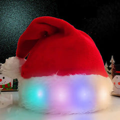 Levant Christmas Hat LED Light Plush Children's Adult Christmas Decorations Christma