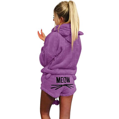 Levant Meow Hoodie PJ's set