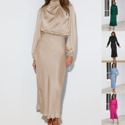 Levant Fashion Elegant Temperament Long-sleeved Dress