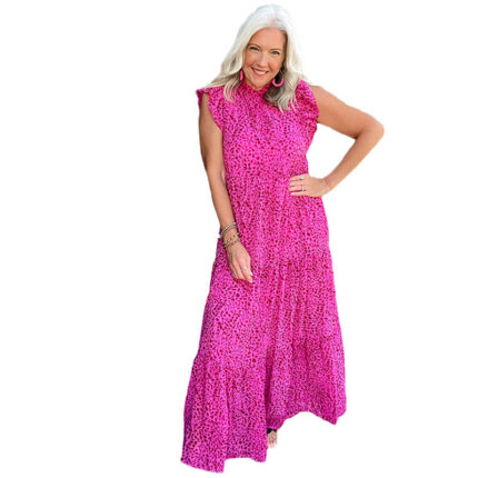 Levant Fashion Personality Round Neck Dress Women
